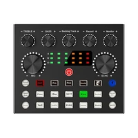 audio interface external sound card recording for live broadcast gaming living singing network mixing audio mixer
