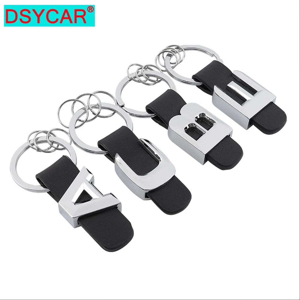 Фото DSYCAR 3D брелок для автомобильных ключей металлический кожаный Mercedes Benz A B C D E G S