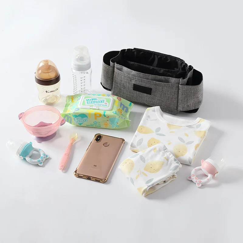 Accesorios de cochecito de beb&eacute;, bolsa Retro cl&aacute;sica de maternidad, organizador de almacenamiento de pa&ntilde;ales, bolsas de aislamiento de gran capacidad para pa&ntilde;ales-3
