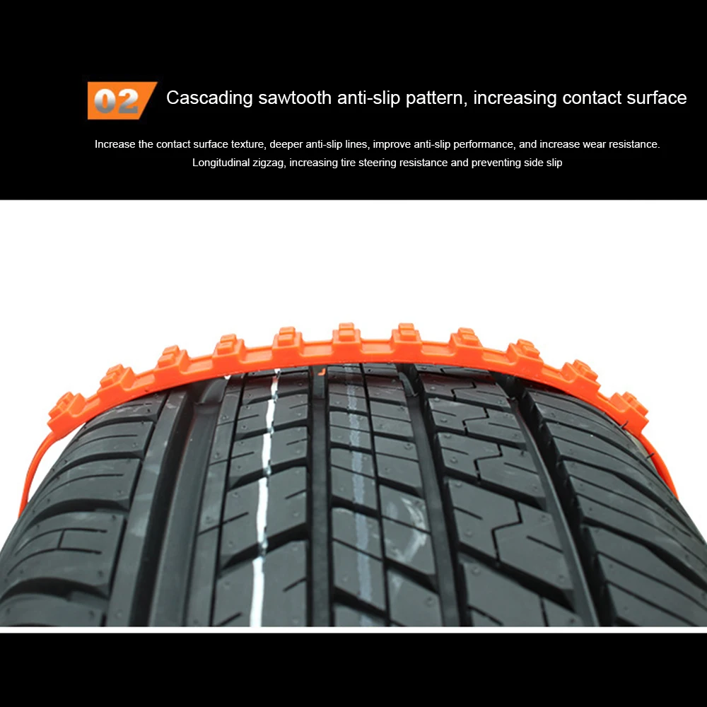 10 шт. нейлоновая цепь для снега зимние колеса шин Снежный автомобильный ремень