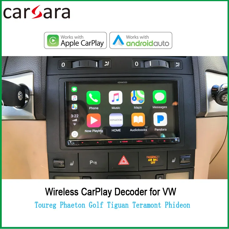 Bestellen AndroidAuto Modul Drahtlose CarPlay Box Für V W Toureg RCD550 RCD850 RNS850 Phaeton Golf Tiguan Tera Mont Phideon 2010-2017