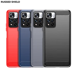 for xiaomi poco m4 pro 5g case carbon fiber shockproof silicone cover for poco m3 pro 5g x3 nfc x3 pro m3 for redmi note 11 10 9 free global shipping
