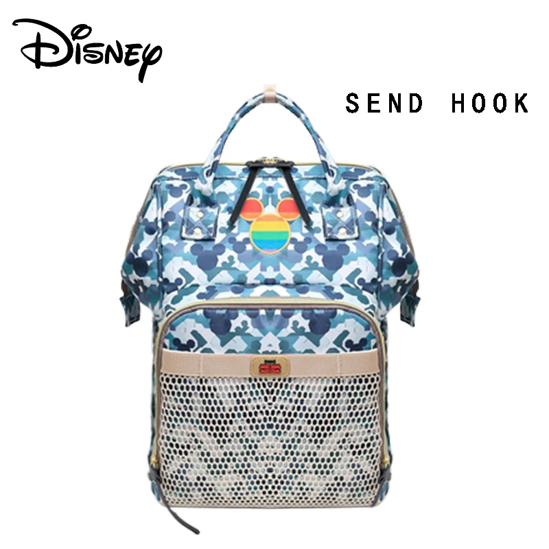 Сумка для подгузников disney, рюкзак, детские сумки для мамы, USB, для путешествий, влажный подгузник для мальчиков и девочек, органайзер для подгузников, Микки, Минни, коляска, инвалидные коляски - Цвет: BB0098