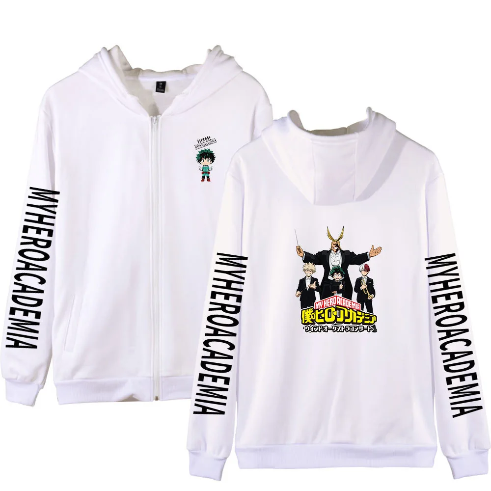 

Anime My Hero Academia Zipper Hoodie Women Men Harajuku Sweatshirt Boys Girls Japanese Streetwear Hip Hop Zip Hooded Jacket