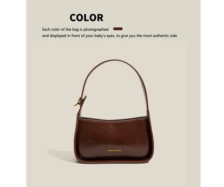 Maxdutti New Bag Women's Messenger Bag Armpit Bag Single Shoulder Bag Fashion  Bag Versatile French Minority Senior Women's Bag