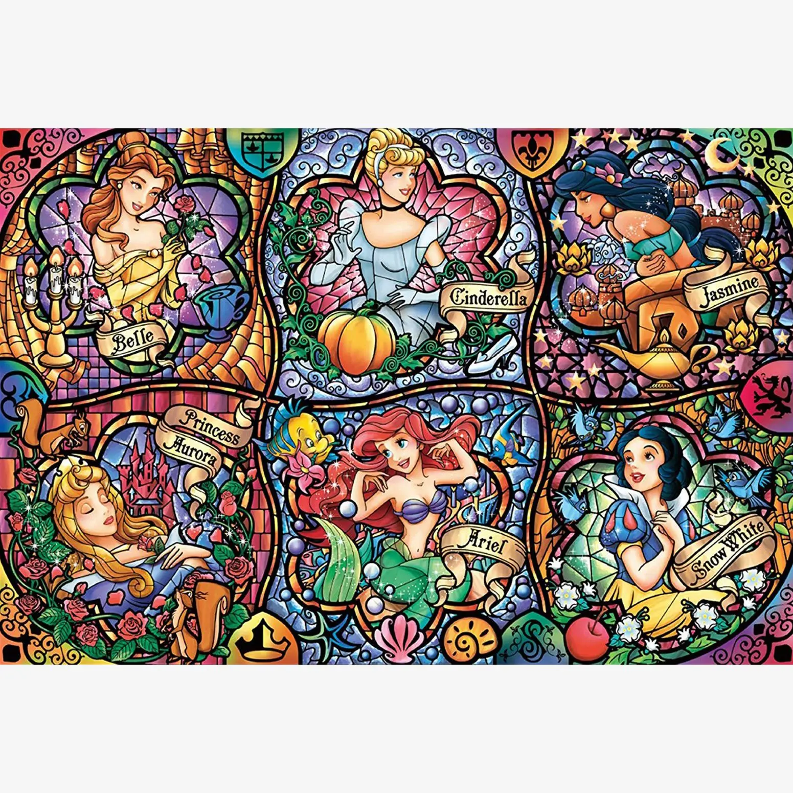5D DIY full Square/Round Drill diamond painting Cross stitch Disney Princesses 3D Rhinestone embroidery Home Mosaic decor gift | Дом и сад