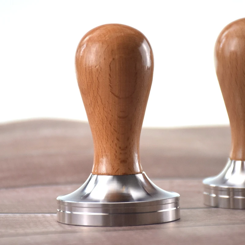 Эко кофе буковая деревянная ручка 304 нержавеющая сталь Темпер для 58 мм бариста