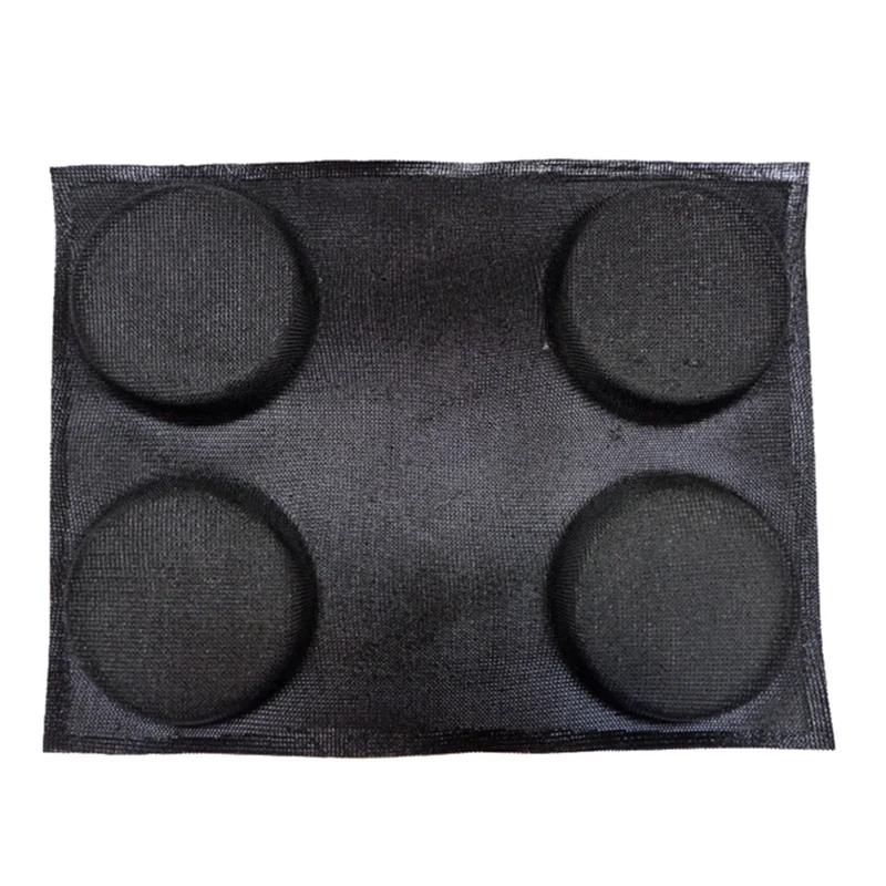 

Glass Fiber Silicone Round Bread Mold Various Hamburger Cookie Puff Porous Mould Cake Tart Pan Non Stick Bake Tools