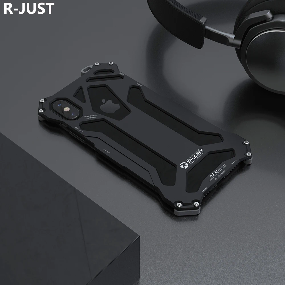 Чехол для iPhone X роскошный тонкий жесткий металлический алюминиевый чехол с