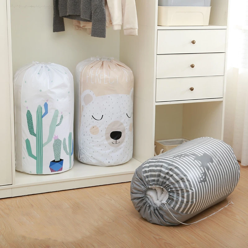 

Dust-proof Quilt Storage Bag With Beam Mouth Moisture-proof Quilt Bag
