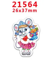 PR-21564 Наборы для творчества Герой мультфильма с плоской задней частью Плоские наклейки 30 штук. PR-21028-21799 - Цвет: PR-21564