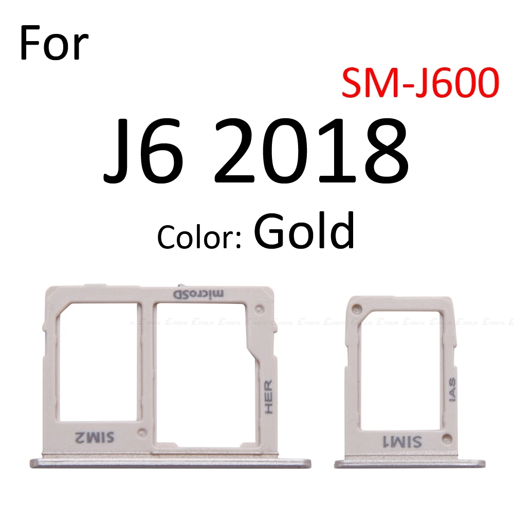 Лоток для Sim-карты гнездо кардридер адаптер Samsung Galaxy J8 J6 J7 J5 2018 2017 держатель карт