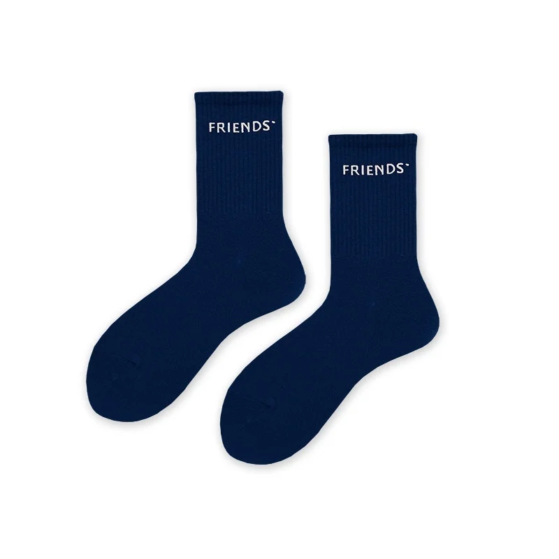 

CHAOZHU Gift Socks Harajuku Japanese Korea Best Friends Causal Solid Colors Stretch English Words Funny Cool Sock Women Hip Hop