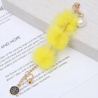 new winter imitation mink hair bracelet diy mobile phone case jewelry accessories plum pendant