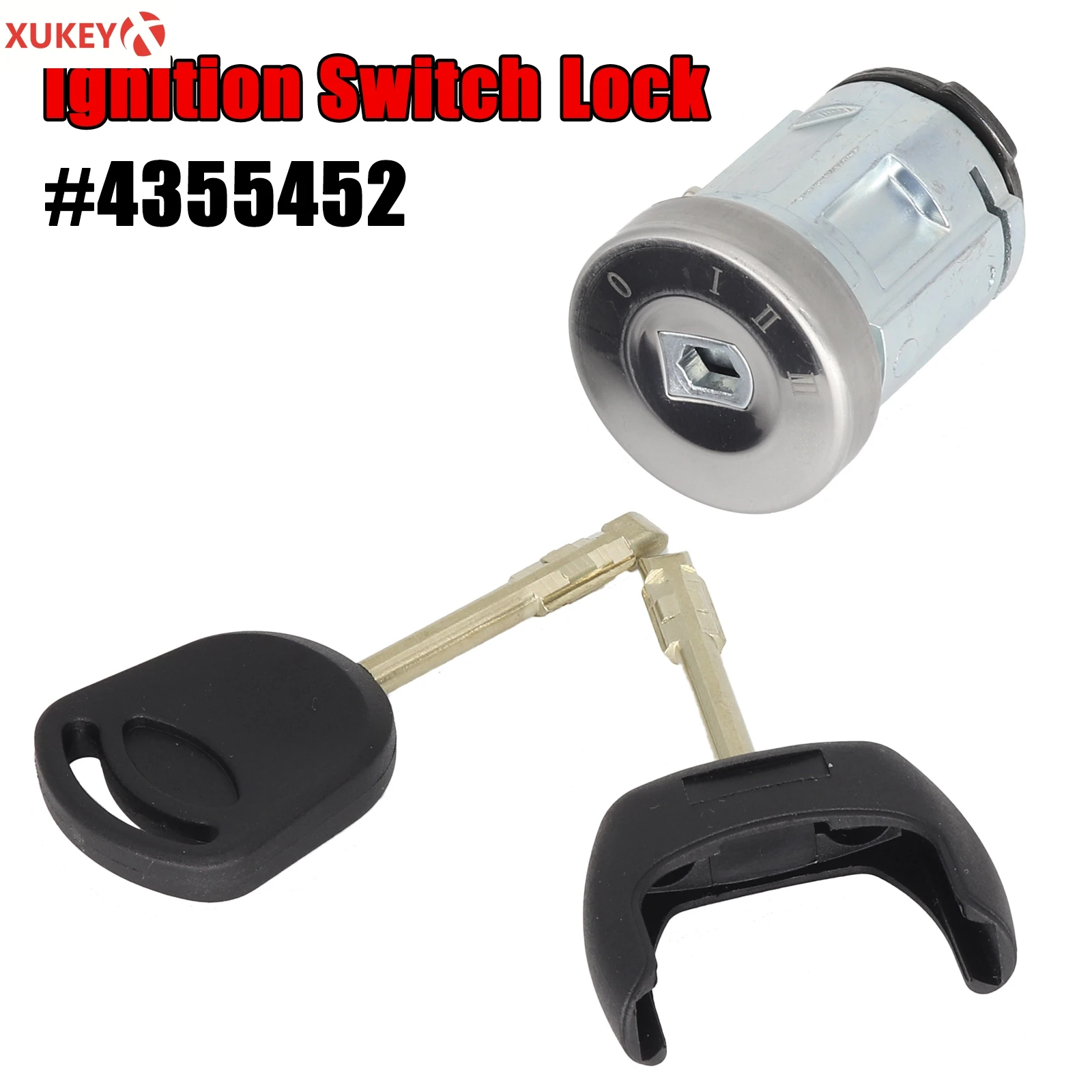 

Передний выключатель зажигания автомобиля и набор цилиндров блокировки цилиндра 2 ключа Ремонтный комплект для Ford Transit MK7 06-20 4355452 электриче...