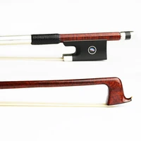 new 44 size advanced hard carbon fiber violin bow pernambuco skin natural mongolia horsehair ebony frog good performance