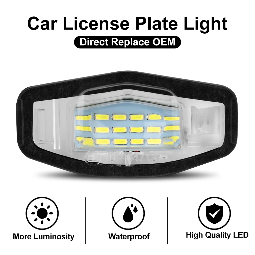 1pcs Canbus Car Number License Plate Lights For Honda Civic Accord Pilot CITY LEGEND ACCORD Acura MDX RL TL TSX RDX ILX 6000K - купить по