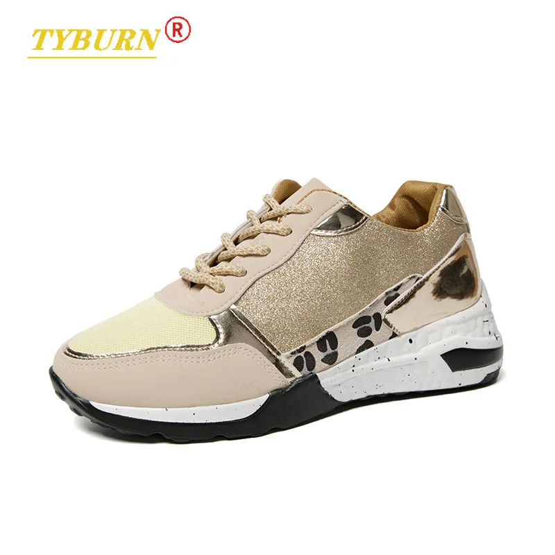 

2021 New Women Sneakers Lace-Up Wedge Sports Shoes Women's Vulcanized Shoes Casual Platform Ladies Sneakers Comfy Females Shoes