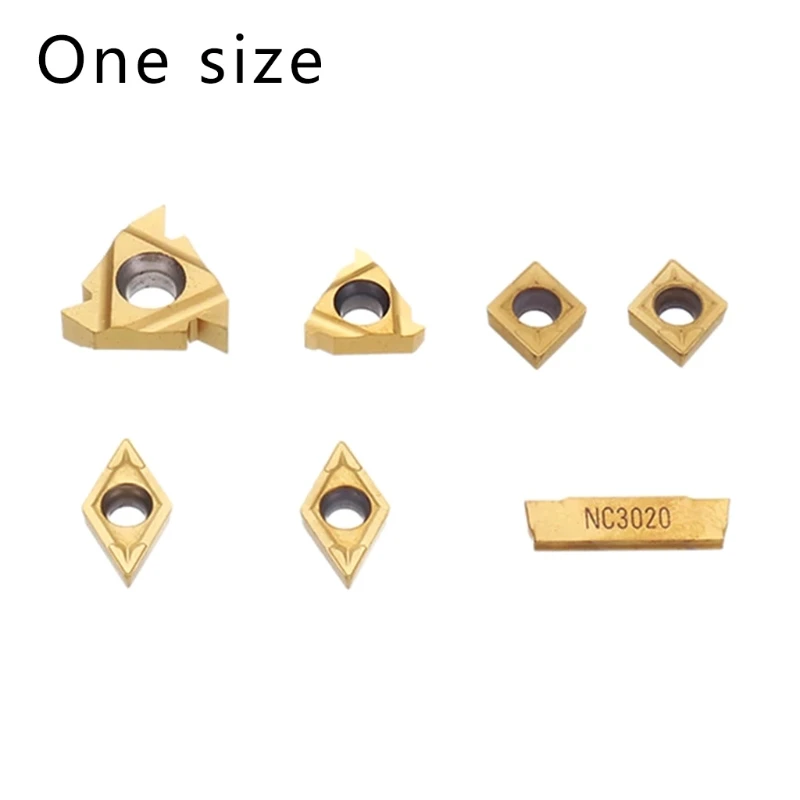 

C5AC 7pcs Turning Tool Carbide Inserts for 12mm Shank Lathe Boring Bar Turning Tool Holder Set Kit