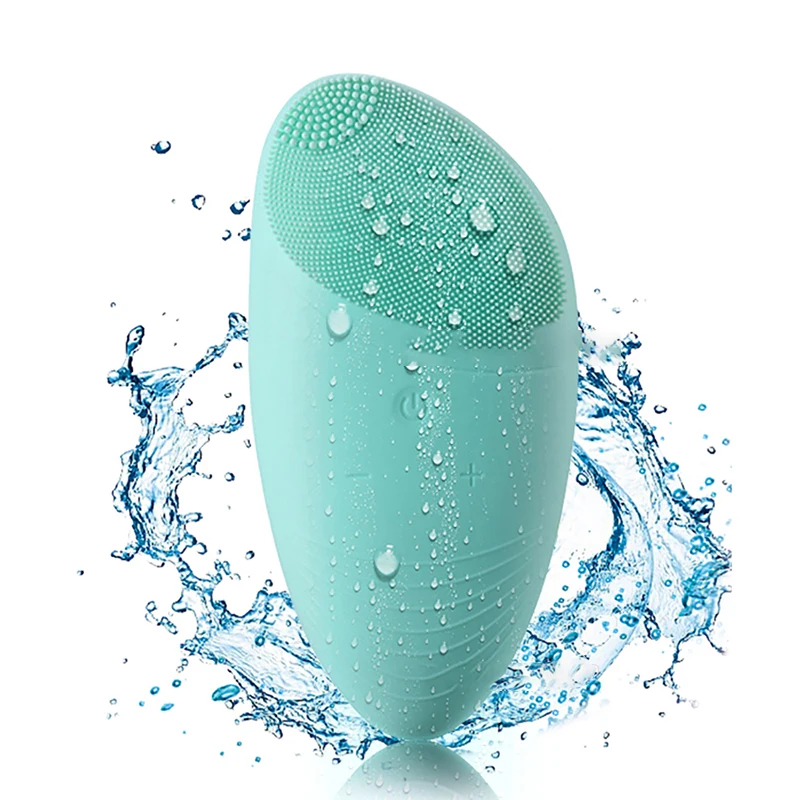 Электрическая звуковая силиконовая щетка для чистки лица мягкое отшелушивание