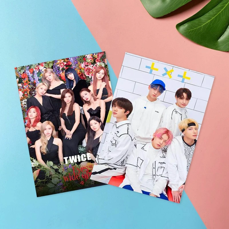 30 шт./компл. Kpop TXT double ATEEZ TREASURE NCT Lomo открытки для фотографий HD фотоальбом K-pop |