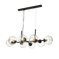 design nordic glasses pendant lights for living room dining room bar loft black gold hanging light bedroom light fixtures