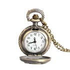 Женские и мужские карманные часы, винтажные Ретро часы маленького размера с принтом совы, длинное ожерелье, часы XRQ88