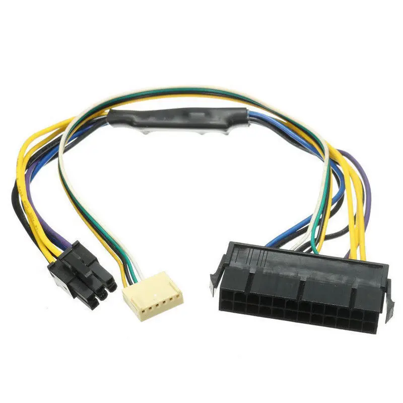 

ATX 24pin to Motherboard Patch Cord 2port 6pin Power Supply Cable For HP Z220 Z230 SFF server workstation 30cm 18AWG wire