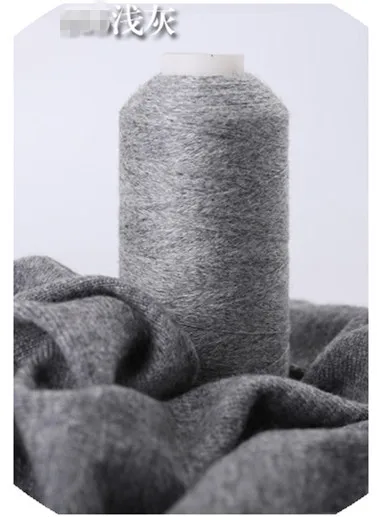 light grey Модный женский кашемировый свитер с v-образным вырезом, утолщенный Свободный пуловер, свитер высокого качества, JN160 - Цвет: light grey