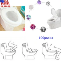 100pcs toilet seat covers paper travel flushable hygienic disposable sanitary