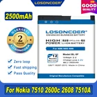 100% Оригинальный LOSONCOER 2500 мАч, BL-5F Батарея для Nokia 6290 E65 N93i 6210 N96 6210S 6710N N95 N98 Батарея