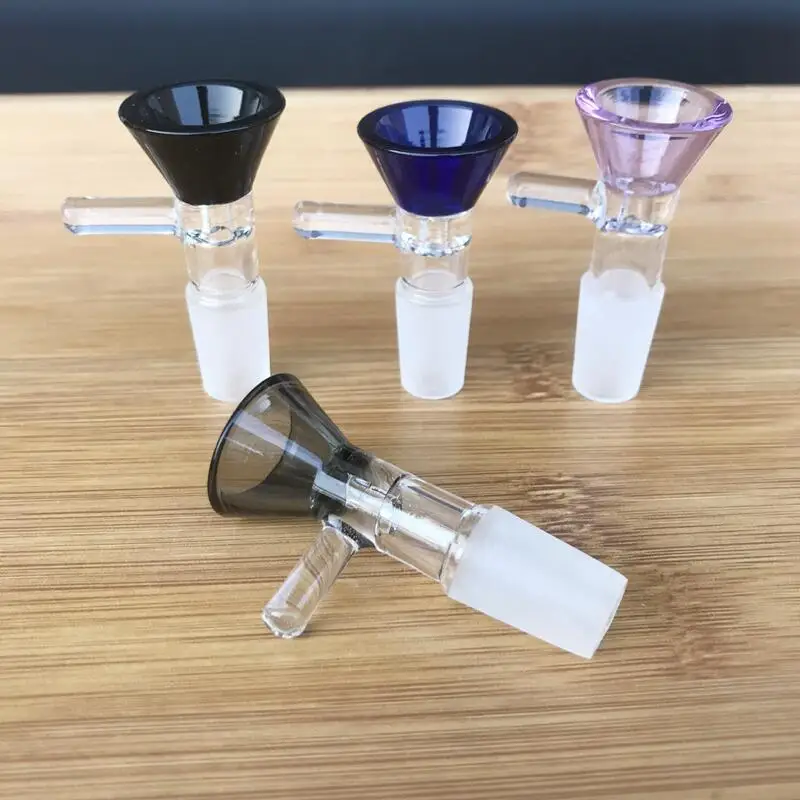 

1Pcs Laboratory Glassware Borosilicate Glass Joint Clear Slide Male Glass Bowl w/Handle Funnel Type Bowl Chemistry 14mm