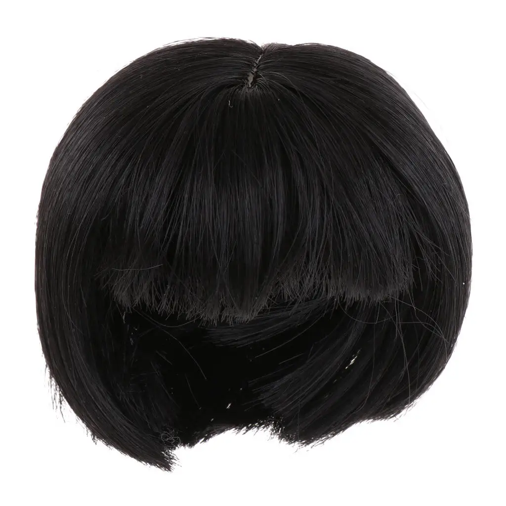 

Adorable 1/8 Doll Wig High Temperature Synthetic Fiber Short Bobo Hair