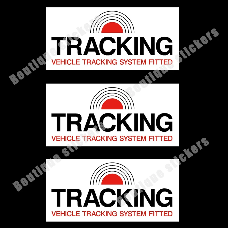 

3X Vehicle Tracking System Sticker-Security, Theft, Car, Dashboard Waterproof Hot Selling High Quality and Practical Stickers