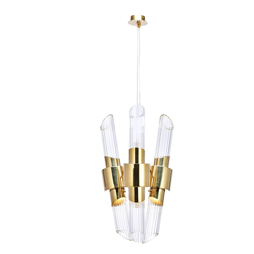 

Brief Design Modern Chandelier LED Stainless Steel lamp AC110V 220V Luxury Dining Room Fixtures