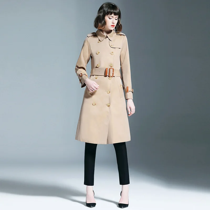 2019 пальто для женщин хлопок длинный плащ coatdouble однобортное Удлиненное Зимняя