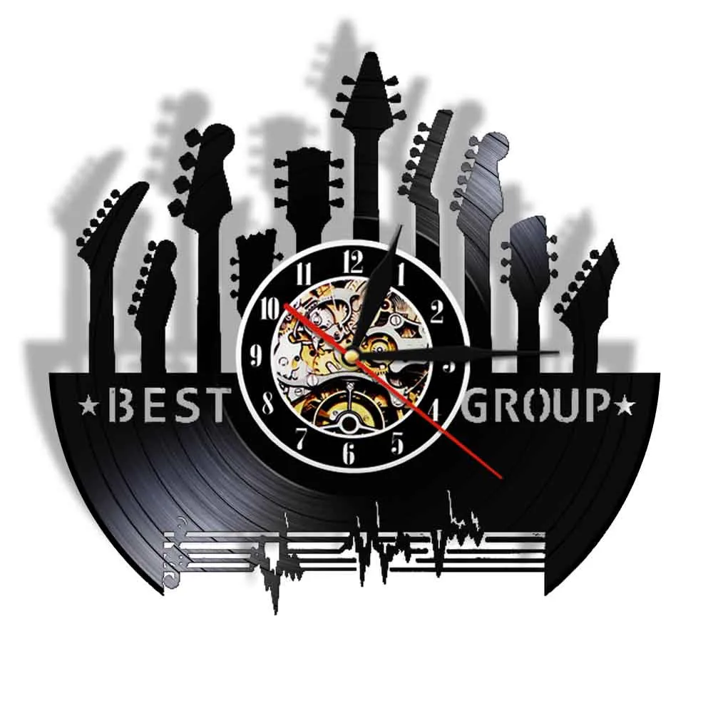 Настенные часы Best Group с виниловой музыкой виниловые музыкальные орнаментом