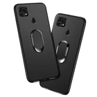 Чехол для смартфона ZTE Blade 20, Классический мягкий силиконовый чехол красного, синего, черного цветов с кольцом на палец и вращением на 360 градусов, чехол для смартфона ZTE Blade 20