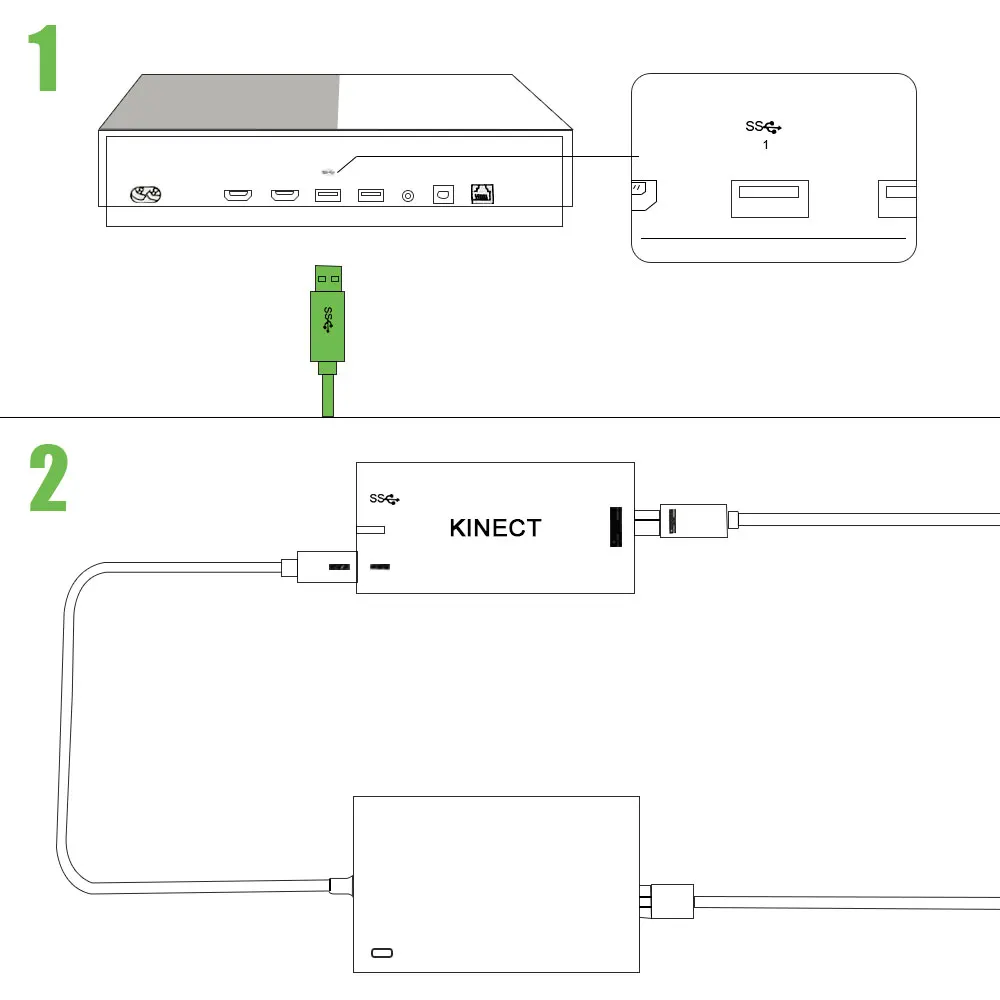 Kinect Adapter for Xbox One for XBOX ONE S Kinect 2.0 3.0 Adaptor US&EU Plug USB AC Adapter Power Supply For XBOXONE S images - 6