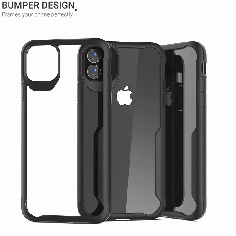 Защитный чехол OMEVE для iPhone 11, Гибридный ТПУ жесткий защитный чехол, прозрачная задняя крышка для iPhone 11, бампер, чехол для iPhone11, чехлы для телефонов