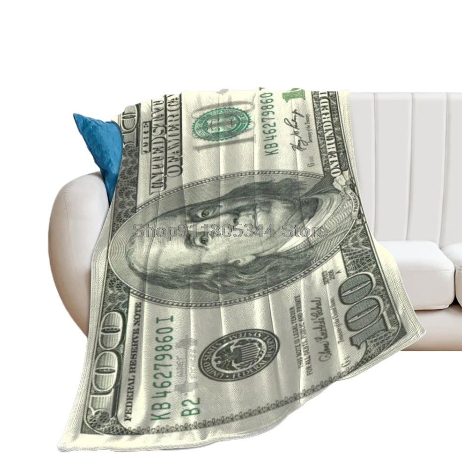 

The dollar Throw Blanket Fuzzy Warm Throws for Winter Bedding 3D Printing Soft Micro Fleece Blanket