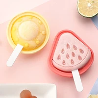 silicone ice cream mold with cover cartoon shape jelly form maker for ice lolly moulds ice cube tray for candy bar decoration