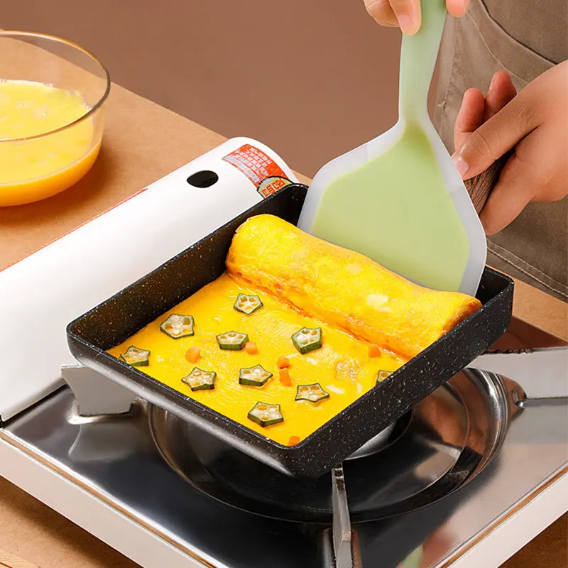 

Frying Pan Poele Pancake Eggs Stove Pot Durable Non-stick Sarten Cooking Takoyaki Utensils 3/4 Hole Steak Ham Breakfast Maker