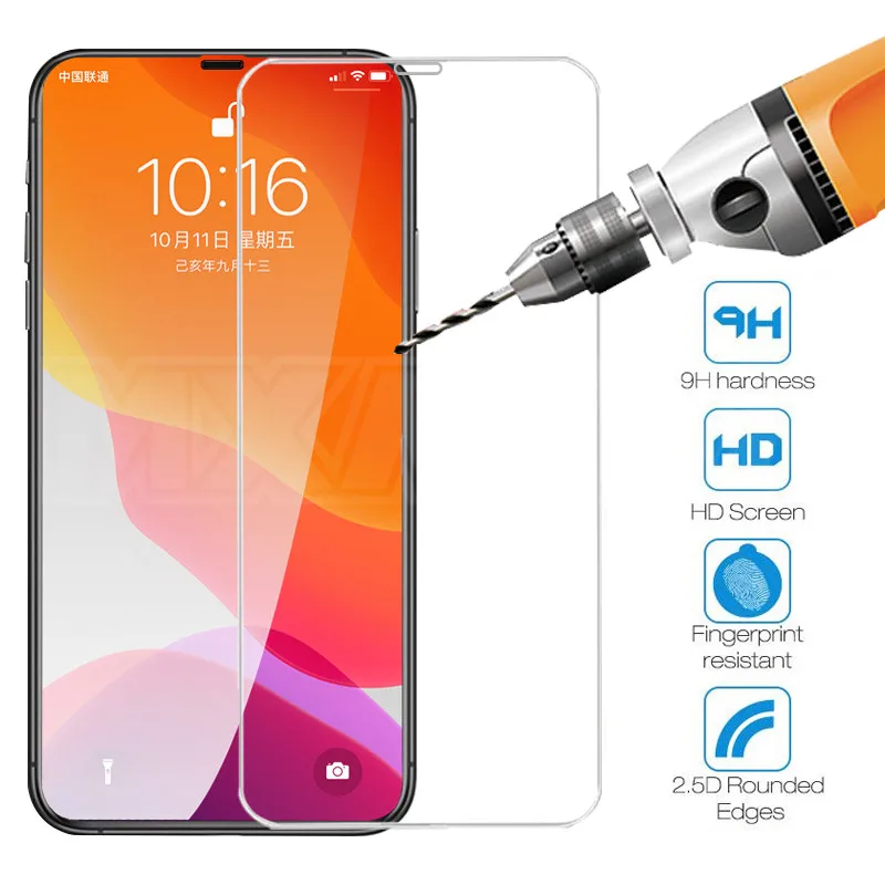 

Full Cover Tempered Protective Glass on For iPhone 7 8 6 6s Plus 5S SE 2020 Screen Protector iPhone 12 11 Pro X XR XS Max Glass