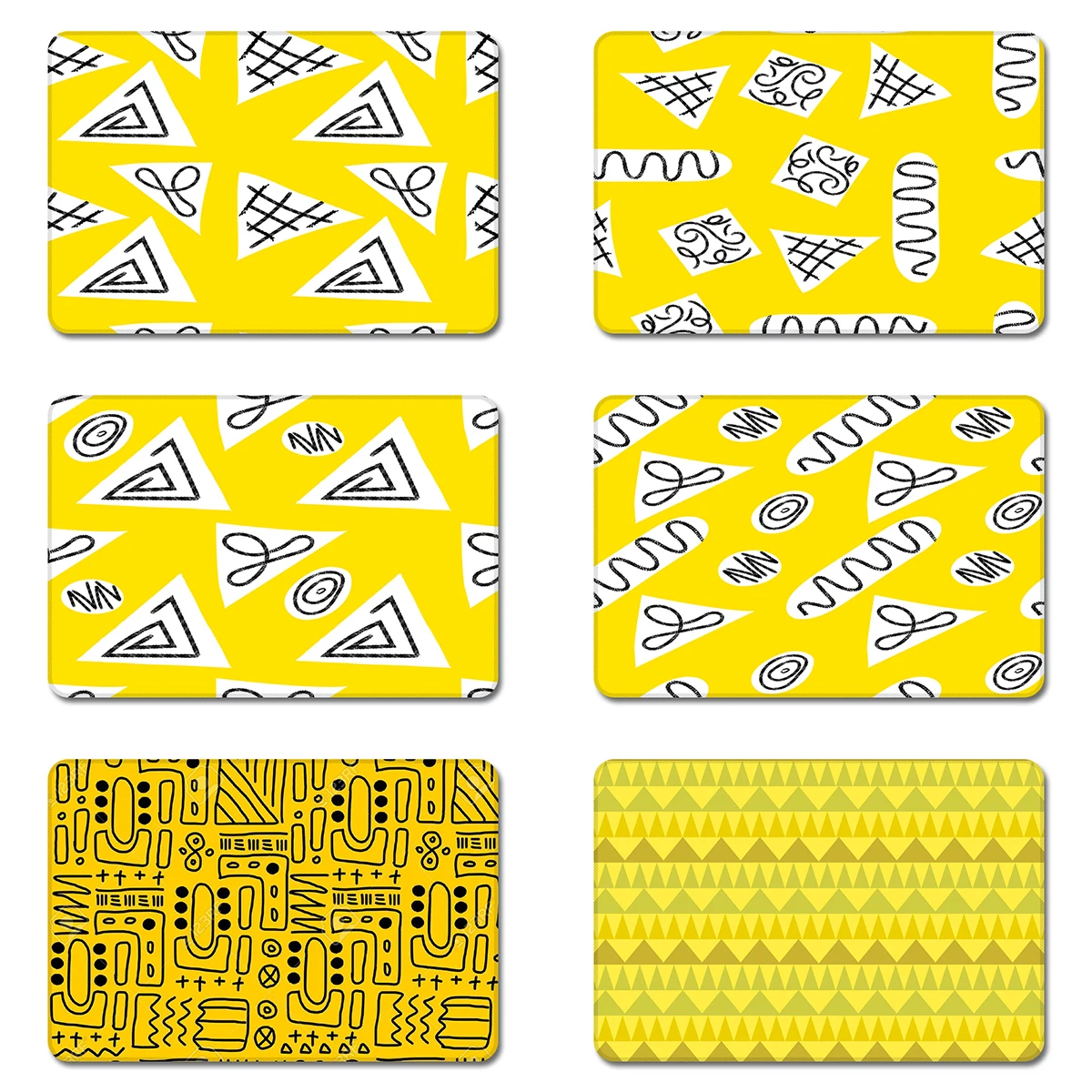 Милый рисунок символов крутой дизайн Натуральная Резина Настольный коврик для