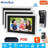 1080p hd 10 touch screen wifi ip video door phone video intercom 1 3 home access control system tuyasmart app remote unlock