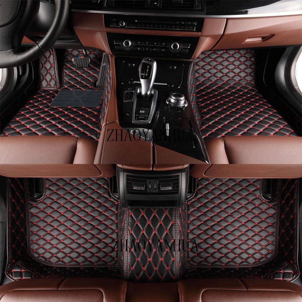 

Custom LHD/RHD Special Car Floor Mats For Ford Fusion Mondeo HEV 2018 Year Waterproof Leather Anti-Slip Carpet Liners