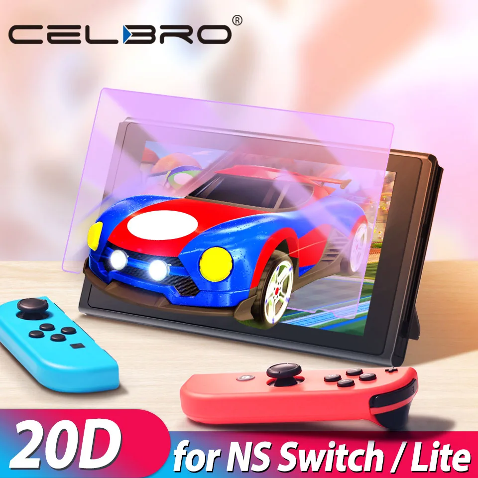 Защитное стекло для экрана Nintendo Switch закаленное с защитой от сисветильник Lite NS 9H|Защита экрана| |