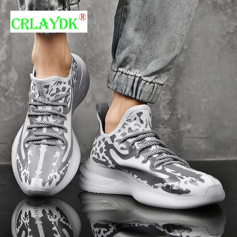 

CRLAYDK High Quality Men Fitness Workout Trail Running Shoes Comfortable Sport Gym Jogging Walking Sneakers Slip Outdoor Tennis