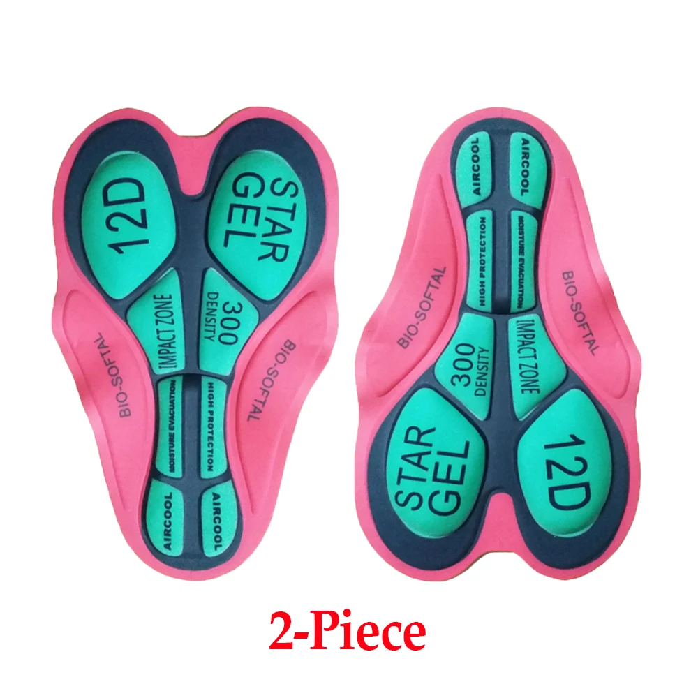12D Gel Pad-1(2 pcs) Комплект из 2 предметов велосипедная гелевая накладка 5D 12D 19D 20D наколенники Велосипедный спорт Велоспорт шорты дышащие велосипедные шорты MTB для верховой езды Костюмы подушки - Цвет: 12D Gel Pad-1(2 pcs)